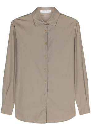 Miu Miu Pre-Owned 2000s classic-collar cotton shirt - Grey