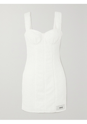 Dolce & Gabbana - Cotton-terry Mini Dress - White - IT36,IT38,IT40,IT42,IT44,IT46,IT48