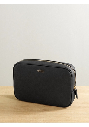 Smythson - Panama Organiser Tech Textured-leather Pouch - Black - One size