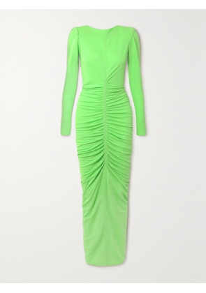 Givenchy - Ruched Crepe De Chine Maxi Dress - Green - FR 34,FR 36,FR 38,FR 40,FR 42,FR 44
