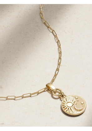 FoundRae - Balance 18-karat Gold And Enamel Necklace - One size