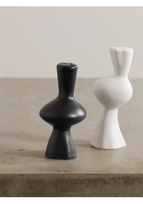 ANISSA KERMICHE - Venus & Mercury Ceramic Salt And Pepper Shakers - Black - One size