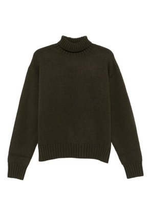 TAIGA TAKAHASHI roll-neck sweater - Green
