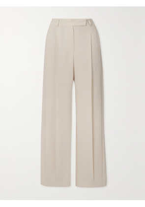 Brunello Cucinelli - Pleated Woven Straight-leg Pants - White - IT34,IT36,IT38,IT40,IT42,IT44,IT46,IT52