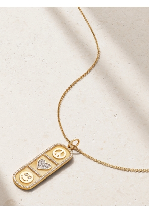 Sydney Evan - Cartouche Icon 14-karat Gold Diamond Necklace - One size