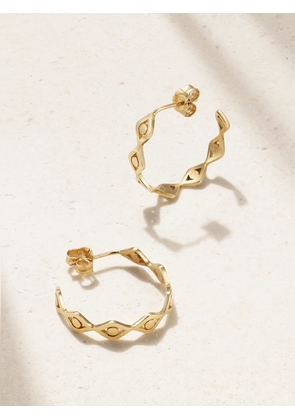 Sydney Evan - Medium Evil Eye 14-karat Gold Hoop Earrings - One size