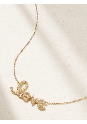 Sydney Evan - Medium Love 14-karat Gold Necklace - One size