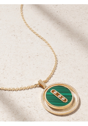 Messika - Lucky Move 18-karat Gold, Malachite And Diamond Necklace - One size