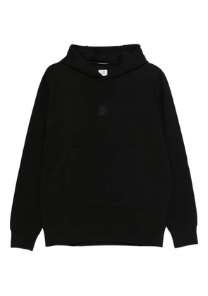 C.P. Company logo-patch hoodie - Black