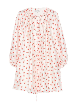 Stine Goya tie floral mini dress - Neutrals