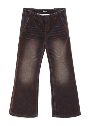 Ground Zero cotton flared trousers - Brown