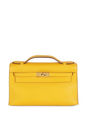 Hermès Pre-Owned 2018 Swift Kelly Pochette top-handle bag - Yellow