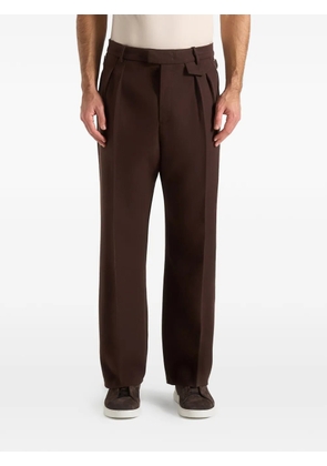 Manière De Voir Pierre pleated tailored trousers - Brown
