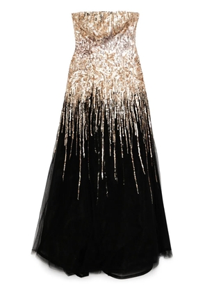 Saiid Kobeisy embroidered dress - Black