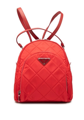 Prada Pre-Owned 2013-2025 Impuntu Tessuto backpack - Red