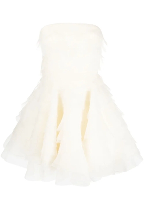 Ana Radu ruffled organza minidress - Neutrals