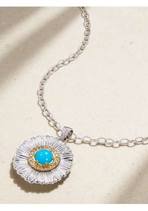 Buccellati - Daisy Gold-plated Sterling Silver, Agate And Diamond Necklace - One size