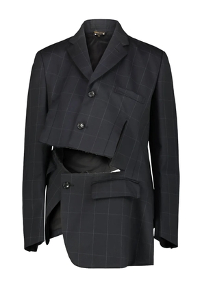 Comme Des Garçons bow-detail cut out jacket - Black