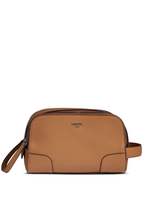 Lancel Charlie wash bag - Brown