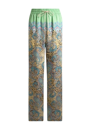ETRO animal paisley-print trousers - Brown