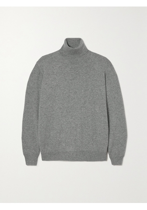 Brunello Cucinelli - Bead-embellished Cashmere Turtleneck Sweater - Gray - xx small,x small,small,medium,large,x large,xx large