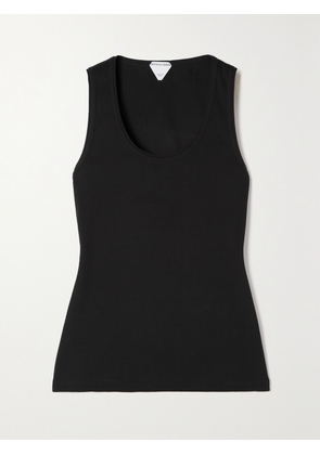 Bottega Veneta - Ribbed Stretch-cotton Jersey Tank - Black - XS,S,M,L,XL