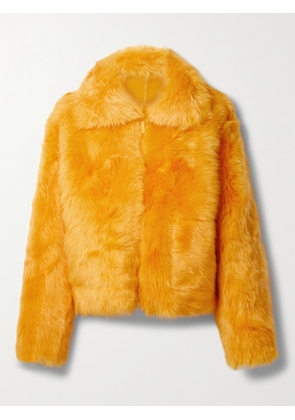 LAFAYETTE 148 - Reversible Shearling Jacket - Yellow - x small,small,medium,large