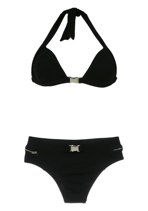 Amir Slama buckle detail bikini set - Black