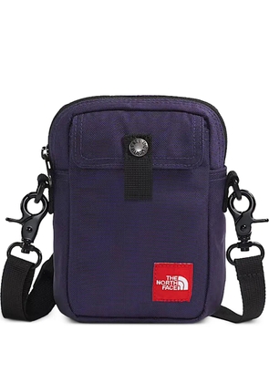 The North Face logo-patch shoulder bag - Purple