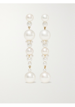 Sophie Bille Brahe - Escalier De Perle 14-karat Gold Pearl Earrings - White - One size