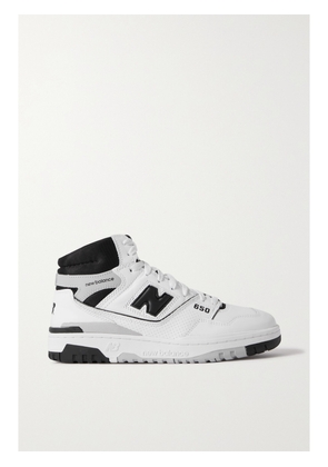 New Balance - 650 Perforated Leather And Mesh High-top Sneakers - White - US4,US4.5,US5,US5.5,US6,US6.5,US7,US7.5,US8,US8.5,US9,US9.5,US11