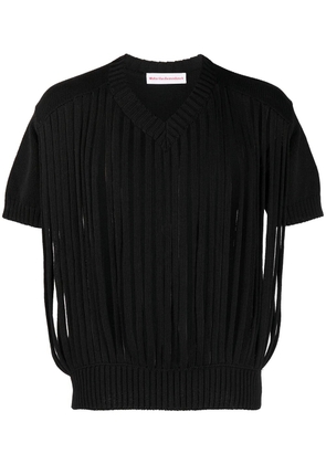 Walter Van Beirendonck Pre-Owned Tube knitted top - Black