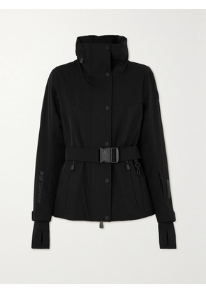 Moncler Grenoble - Hainet Belted Stretch-twill Ski Jacket - Black - 01,2,3,4,5