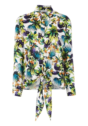 Amir Slama printed silk shirt - White
