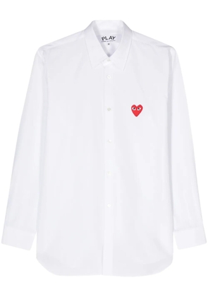 Comme Des Garçons Play heart-appliqué shirt - White