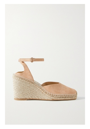 VINCE - Cecilia Suede Wedge Espadrilles - Neutrals - US5,US5.5,US6,US6.5,US7,US7.5,US8,US8.5,US9,US9.5,US10,US11