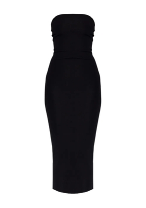 ENTIRE STUDIOS strapless ribbed midi dress - Black
