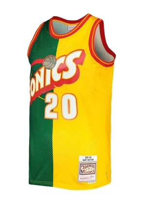 Mitchell & Ness x NBA Seattle Supersonics 1995 Gary Payton Split Swingman tank top - Yellow