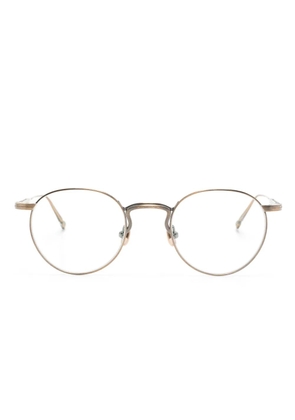Matsuda round-frame glasses - Brown