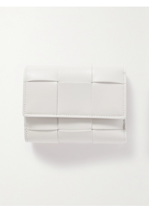 Bottega Veneta - Cassette Intrecciato Leather Wallet - White - One size