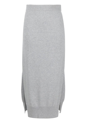 Barrie high-waisted knit skirt - Grey