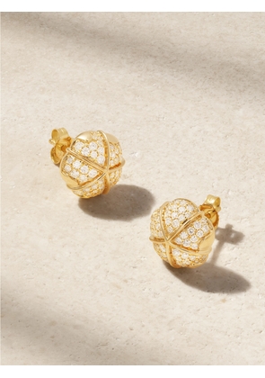 Almasika - Terra Nova Large 18-karat Gold Diamond Earrings - One size