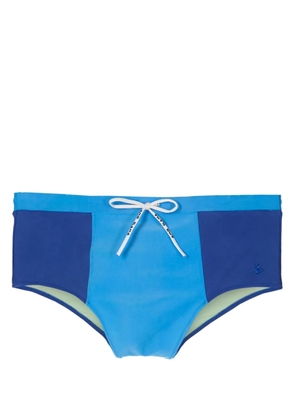 Amir Slama panelled swim shorts - Blue