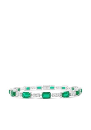 HYT Jewelry emerald and diamond tennis bracelet - Silver