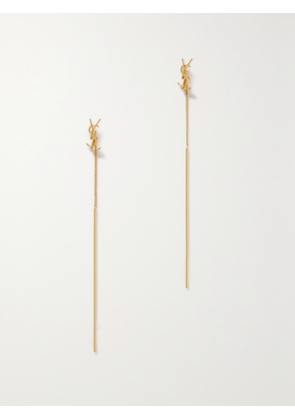 SAINT LAURENT - Opyum Gold-tone Earrings - One size