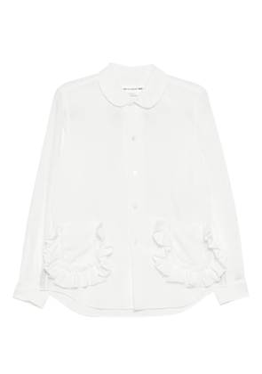 Comme Des Garçons Girl ruffled-pocket shirt - White