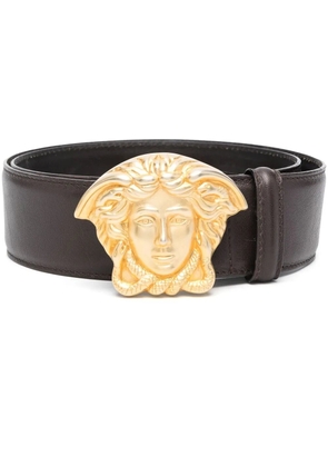 Versace Pre-Owned 1990s Medusa head buckle belt - Brown