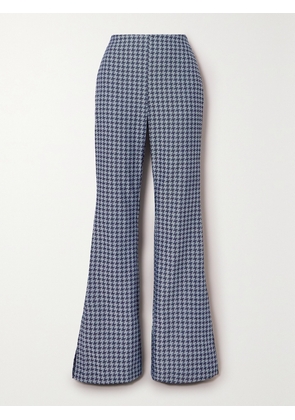 Tolu Coker - + The Vanguard Denim-jacquard Flared Pants - Blue - x small,small,medium,large