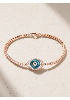 Lorraine Schwartz - Against Evil Eye 18-karat Rose Gold, Topaz And Diamond Bracelet - One size
