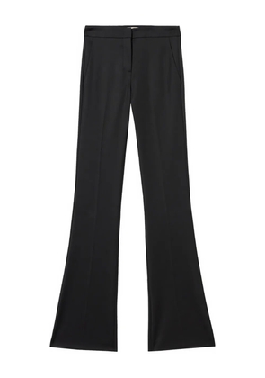 Blumarine diagonal-weave trousers - Black